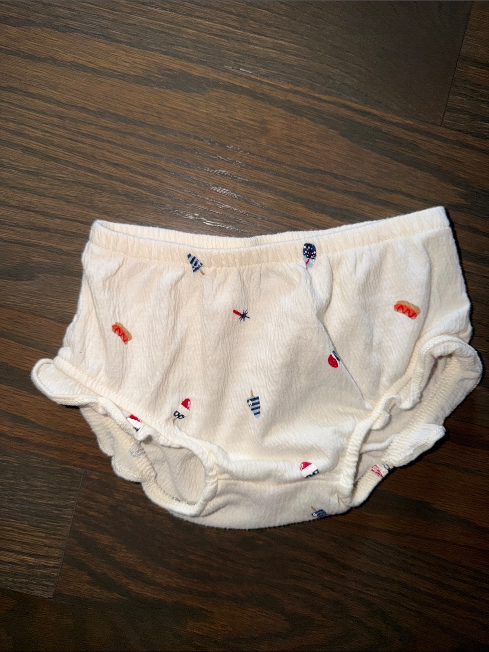 Carter’s 12M Patriotic Red White Blue Ruffle Dress Bloomers Set - Picture 3 of 6
